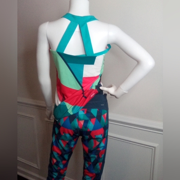 Adidas Girls Multicolor Geometric Adizero Tennis Tank Top - Picture 5 of 11